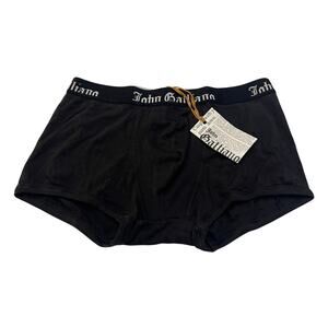 8-37 JOHN GALLIANO Men's Underwear Boxer Briefs Black Small